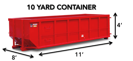 10 yard roll-off Dumpster